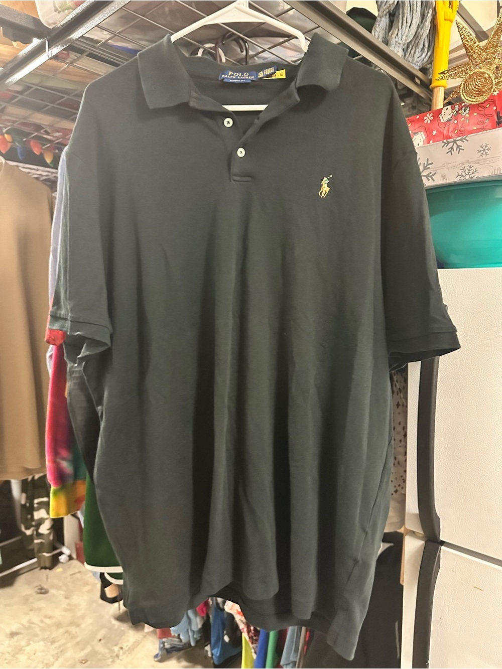 Ralph Lauren Polo Shirt in Black with Yellow Pony